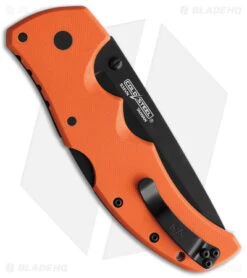 Cold Steel Recon 1 Tanto Lockback Knife Orange G-10 (4" Black) 7 Cold Steel Recon 1 Tanto Lockback Knife Orange G-10 (4" Black) -Pro Knife Depot Store Cold Steel Recon 1 Tanto Point Plain Edge Orange Black BHQ 176947 jr side