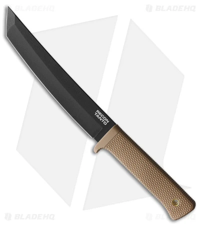 Cold Steel Recon Tanto Fixed Blade Knife Tan (7" Black) 3 Cold Steel Recon Tanto Fixed Blade Knife Tan (7" Black)