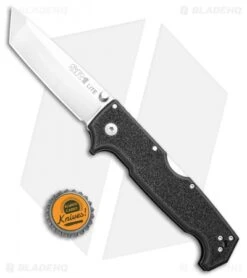 Cold Steel SR1 Lite Tanto Tri-Ad Lock Knife Black Griv-Ex (4" Satin) 62K1A -Pro Knife Depot Store Cold Steel SR1 Lite Tanto Tri Ad Lock Knife Black Griv Ex Satin 62K1A BHQ 106723 kp bottlecap jr
