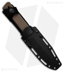 Cold Steel SRK-C Compact Fixed Blade Knife Dark Earth Kray-Ex (5" Black SK-5) 8 Cold Steel SRK-C Compact Fixed Blade Knife Dark Earth Kray-Ex (5" Black SK-5) -Pro Knife Depot Store Cold Steel SRK Compact FBK Dark Earth Kray Ex 5in Black SK 5 BHQ 158051 td side