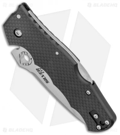 Cold Steel Silver Eye Elite Tri-Ad Lock Knife Carbon Fiber (3.5" Satin) 62QCFB 4 Cold Steel Silver Eye Elite Tri-Ad Lock Knife Carbon Fiber (3.5" Satin) 62QCFB - Image 2