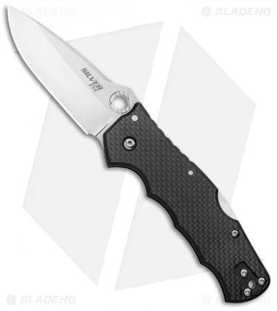 Cold Steel Silver Eye Elite Tri-Ad Lock Knife Carbon Fiber (3.5" Satin) 62QCFB 3 Cold Steel Silver Eye Elite Tri-Ad Lock Knife Carbon Fiber (3.5" Satin) 62QCFB