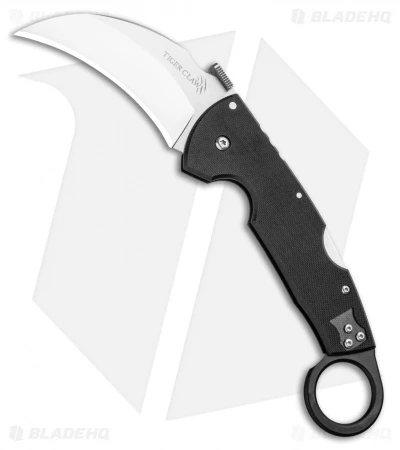 Cold Steel Tiger Claw Karambit Lockback Knife (3.25" Satin CPM-S35VN) 22C 3 Cold Steel Tiger Claw Karambit Lockback Knife (3.25" Satin CPM-S35VN) 22C