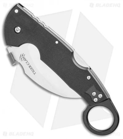 Cold Steel Tiger Claw Karambit Lockback Knife (3.25" Satin CPM-S35VN) 22C 4 Cold Steel Tiger Claw Karambit Lockback Knife (3.25" Satin CPM-S35VN) 22C - Image 2