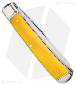 Cold Steel Trapper Slip Joint Knife Yellow Bone (3.3" Satin) -Pro Knife Depot Store Cold Steel Trapper SJ Yellow Bone Satin BHQ 140034 jr side