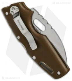 Cold Steel Tuff Lite Tri-Ad Lock Knife Flat Dark Earth (2.5" Satin) 20LTF 8 Cold Steel Tuff Lite Tri-Ad Lock Knife Flat Dark Earth (2.5" Satin) 20LTF -Pro Knife Depot Store Cold Steel Tuff Lite Tri Ad Flat Dark Earth 20LTF BHQ 51975 jr side