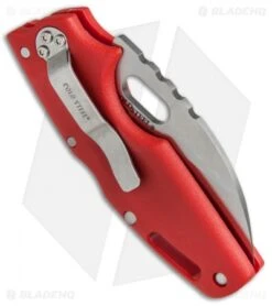 Cold Steel Tuff Lite Tri-Ad Lock Knife Red (2.5" Satin) 20LTR -Pro Knife Depot Store Cold Steel Tuff Lite Tri Ad Red 20LTR BHQ 51979 jr side