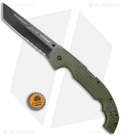 Cold Steel Voyager L.E. Rawles Tanto Tri-Ad Lock Knife Green (5.5" SW) 29UXTGH -Pro Knife Depot Store Cold Steel Voyager L.E. Rawies Tanto Tri Ad LB SW 29UXTGH BHQ 44020 jr bottlecap