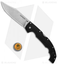 Cold Steel Voyager XL Clip Point Tri-Ad Lock Knife (5.5" Stonewash AUS-10A) -Pro Knife Depot Store Cold Steel Voyager XL CP Tri Ad SW 29AXC BHQ 86901 jr bottlecap