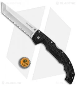 Cold Steel Voyager XL Tanto Tri-Ad Lock Knife (5.5" SW Full Serr AUS-10A) -Pro Knife Depot Store Cold Steel Voyager XL Tanto Tri Ad SW Full Serr 29AXTS BHQ 94162 jr bottlecap