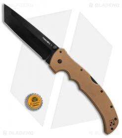 Cold Steel XL Recon 1 Tanto Tri-Ad Lock Knife Coyote Tan (5.5" Black) 27TXTVB 9 Cold Steel XL Recon 1 Tanto Tri-Ad Lock Knife Coyote Tan (5.5" Black) 27TXTVB -Pro Knife Depot Store Cold Steel XL Recon 1 tanto coyote tan black BHQ 44001 er size