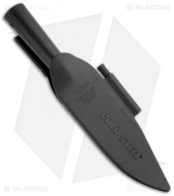 Cold Steel Bowie Blade Bushman Knife + Sheath & Fire Steel (7" Black) 95BBUSK -Pro Knife Depot Store cold steel black fixed 95bbusk bowie blade bushman sheath