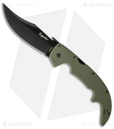 Cold Steel Espada Large Lockback Knife OD Green G-10 (5.5" Black) 62NGLVG 3 Cold Steel Espada Large Lockback Knife OD Green G-10 (5.5" Black) 62NGLVG