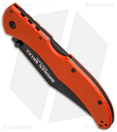Cold Steel Broken Skull I Lock Back Knife Orange G-10 (4" Black CTS-XHP) 54SBOR 5 Cold Steel Broken Skull I Lock Back Knife Orange G-10 (4" Black CTS-XHP) 54SBOR - Image 3