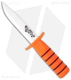 Cold Steel Survival Edge Knife Orange Fixed Blade (5" Satin) 80PH