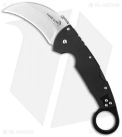 Cold Steel Tiger Claw Karambit Lockback Knife (3.25" Satin) 22KF