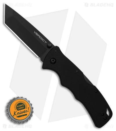 Cold Steel Verdict Tanto Tri-Ad Lock Knife Black G-10 (3" Black) AUS-10A 6 Cold Steel Verdict Tanto Tri-Ad Lock Knife Black G-10 (3" Black) AUS-10A - Image 4