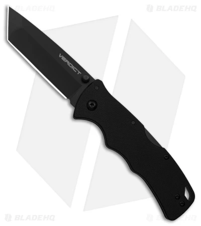 Cold Steel Verdict Tanto Tri-Ad Lock Knife Black G-10 (3" Black) AUS-10A 3 Cold Steel Verdict Tanto Tri-Ad Lock Knife Black G-10 (3" Black) AUS-10A